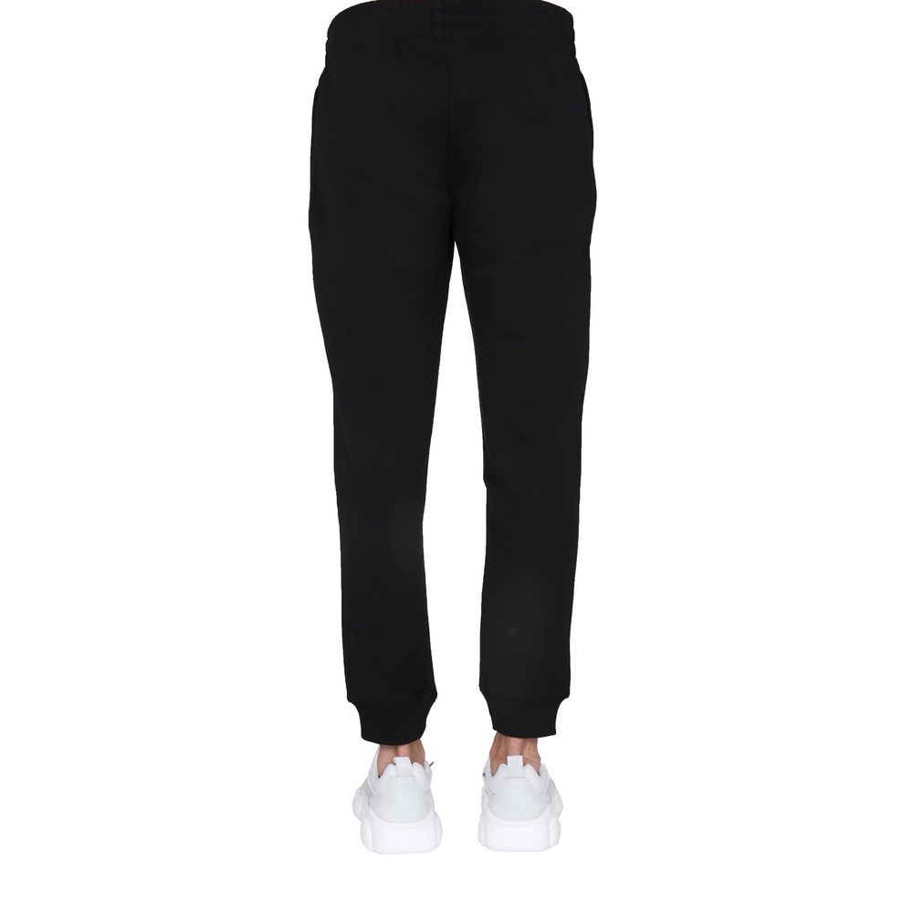 Moschino Couture Black Cotton Joggers for Men