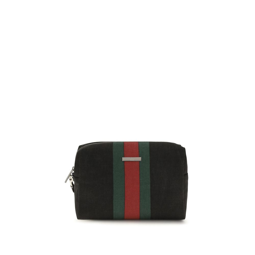 Gucci Positano Pouch - Black Fabric Shoulder Bag