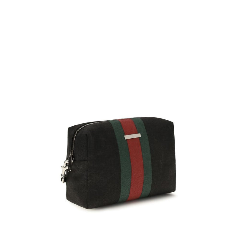 Gucci Positano Pouch - Black Fabric Shoulder Bag