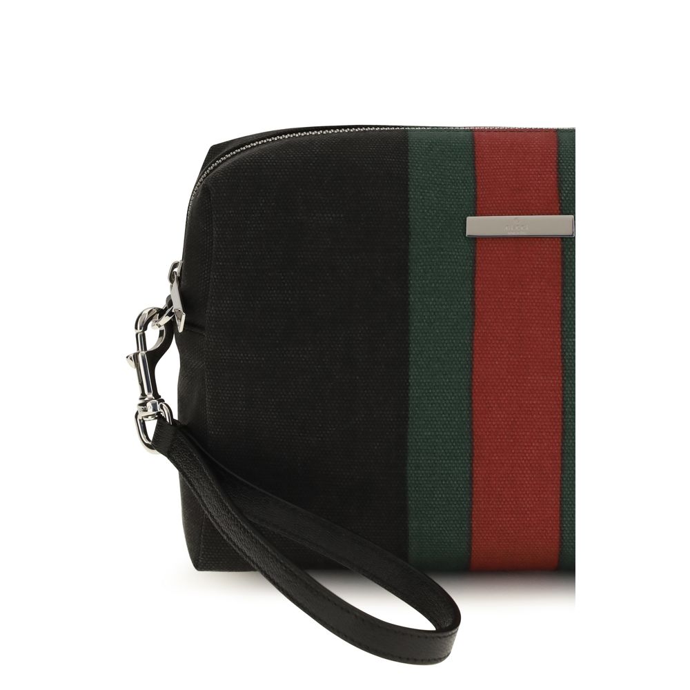 Gucci Positano Pouch - Black Fabric Shoulder Bag