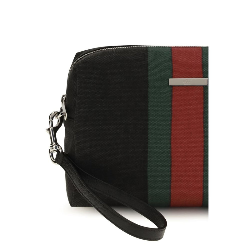 Gucci Positano Pouch - Black Fabric Shoulder Bag