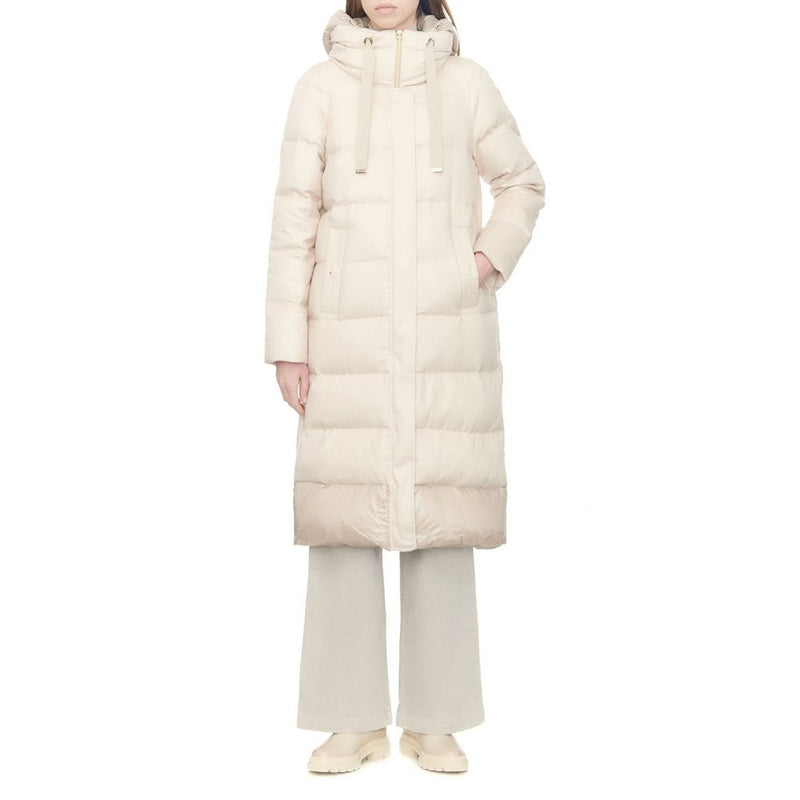 Herno White Cashmere Coat for Women - Luxurious Italian Outerwear