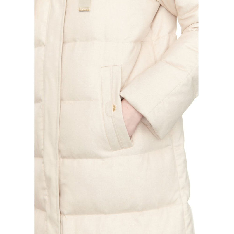 Herno White Cashmere Coat for Women - Luxurious Italian Outerwear