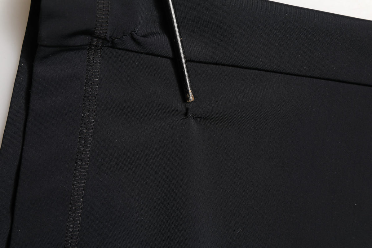 Dolce & Gabbana Black DGVIB3 Stretch Jersey Midi Pencil Skirt