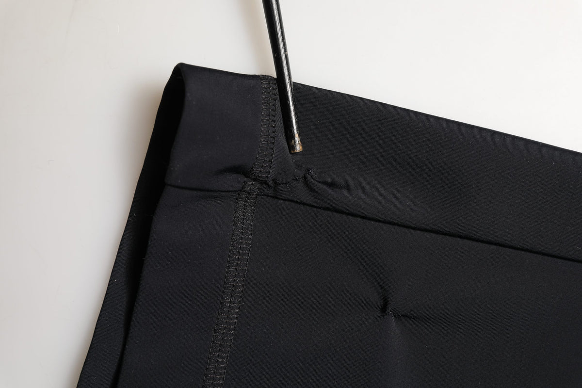 Dolce & Gabbana Black DGVIB3 Stretch Jersey Midi Pencil Skirt