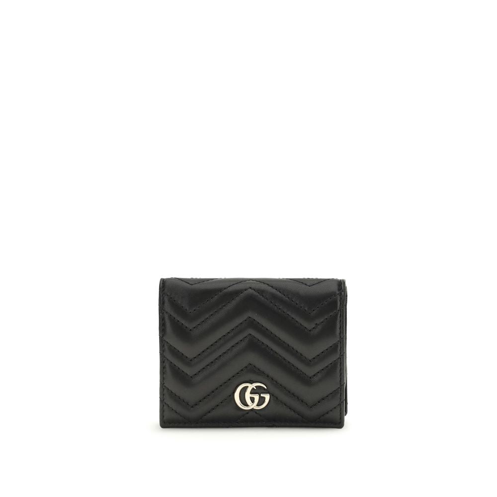 Gucci GG Marmont Black Lamb Ovis Aries Wallet