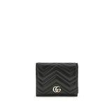 Gucci GG Marmont Black Lamb Ovis Aries Wallet