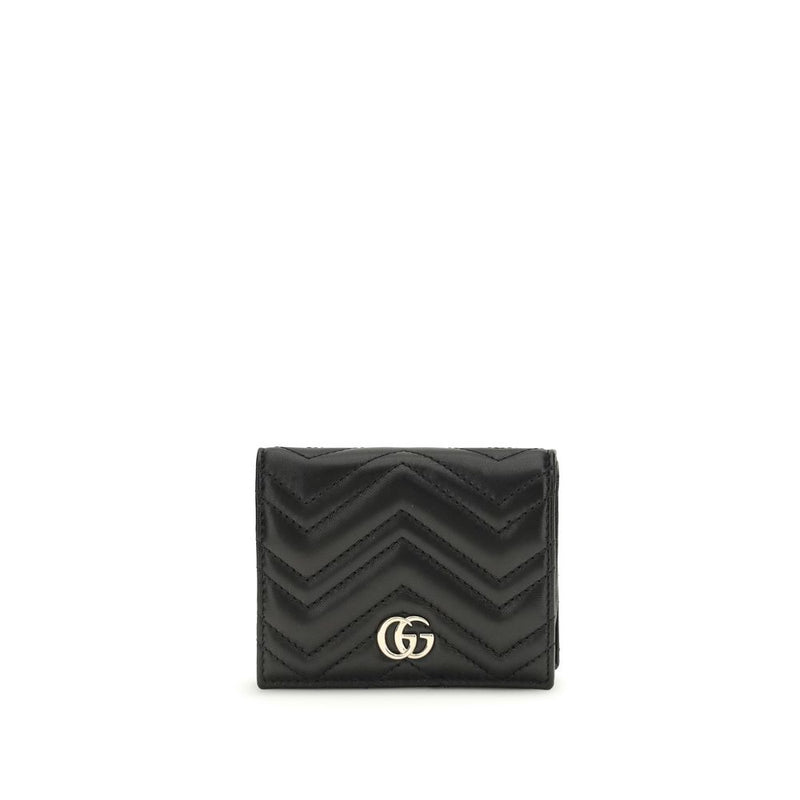Gucci GG Marmont Black Lamb Ovis Aries Wallet