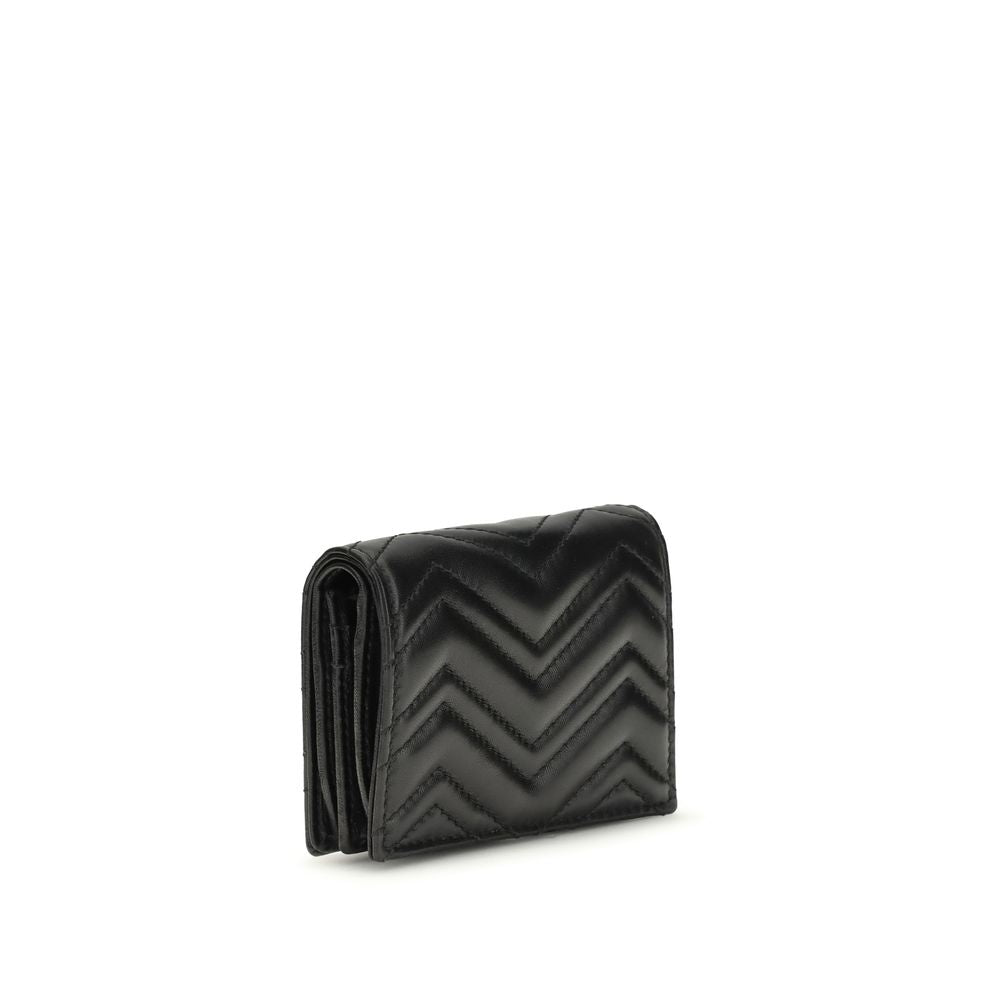 Gucci GG Marmont Black Lamb Ovis Aries Wallet