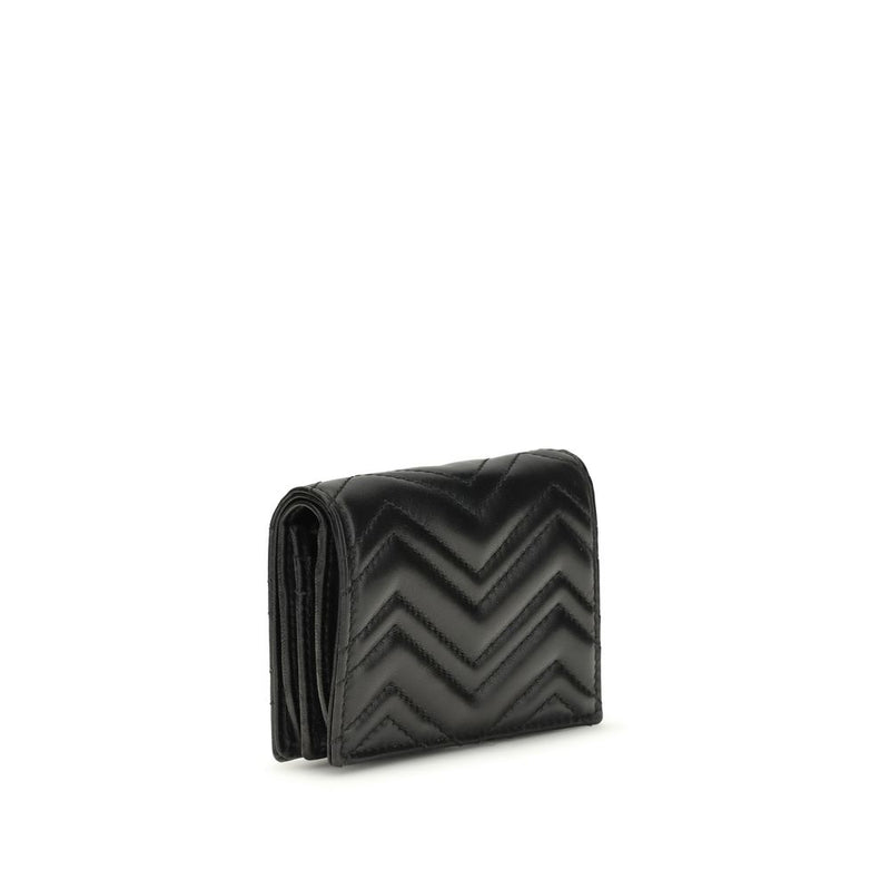 Gucci GG Marmont Black Lamb Ovis Aries Wallet