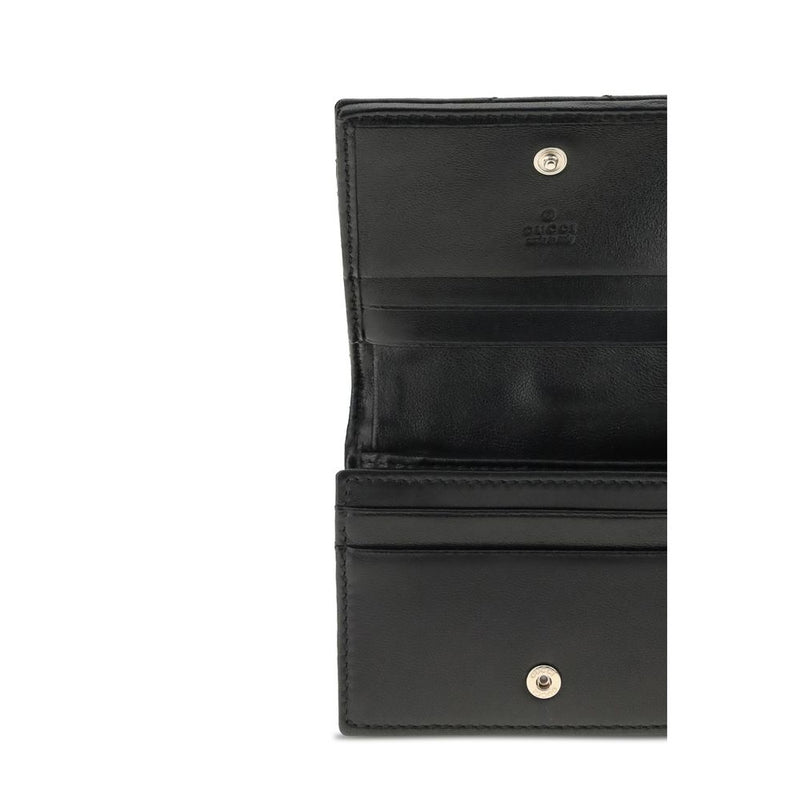 Gucci GG Marmont Black Lamb Ovis Aries Wallet