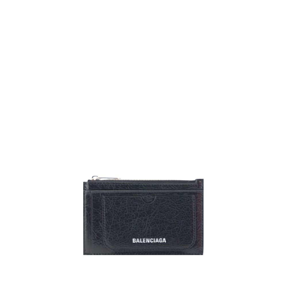 Balenciaga Black Lambskin Superbusy Card Holder