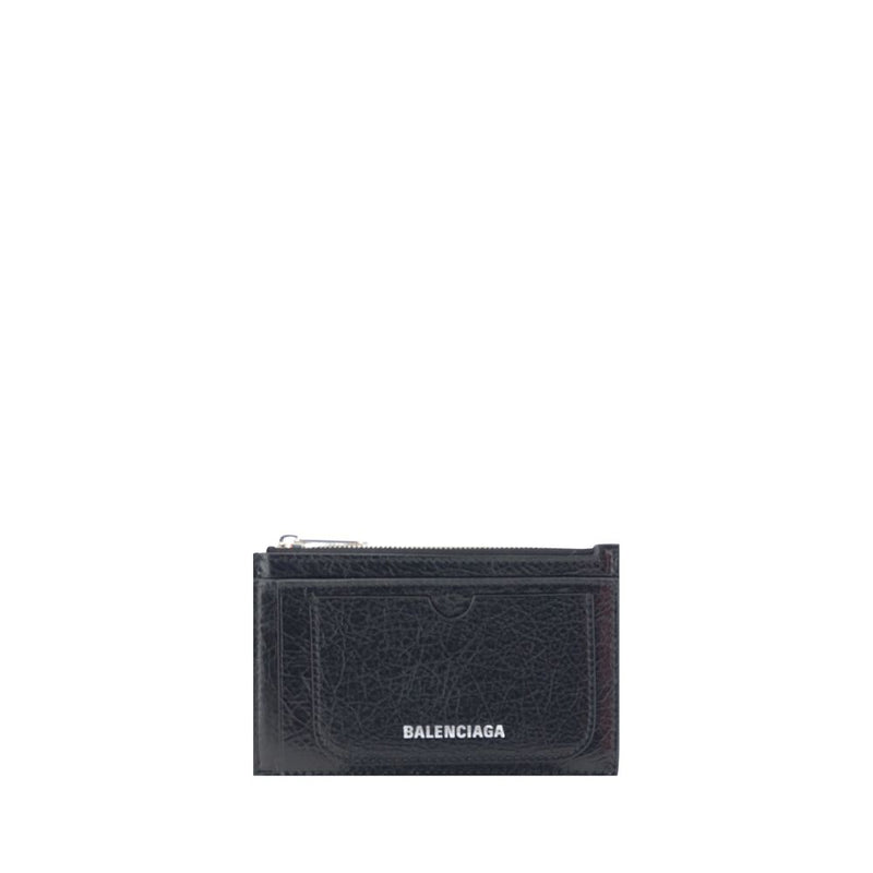 Balenciaga Black Lambskin Ovis Aries Wallet