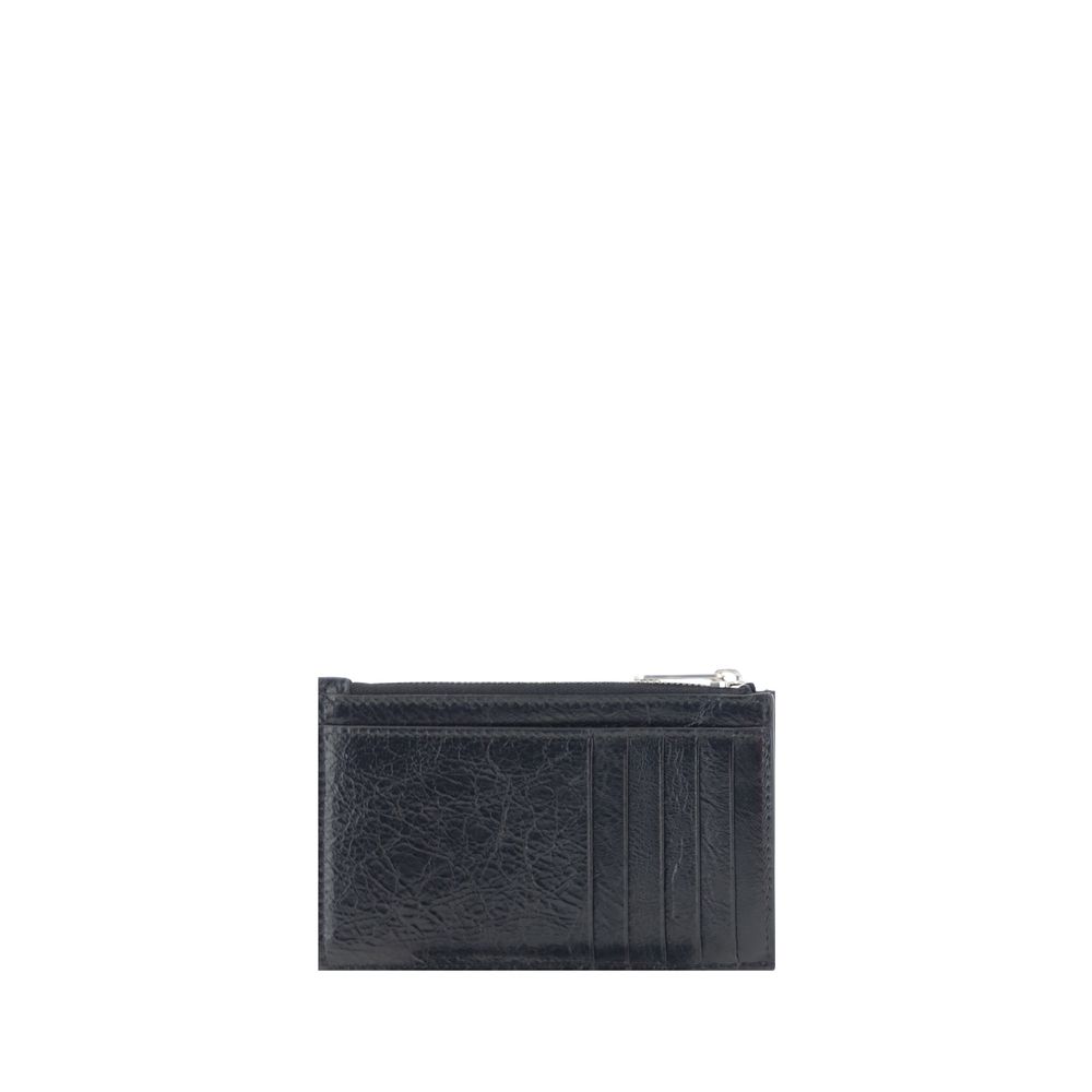 Balenciaga Black Lambskin Superbusy Card Holder