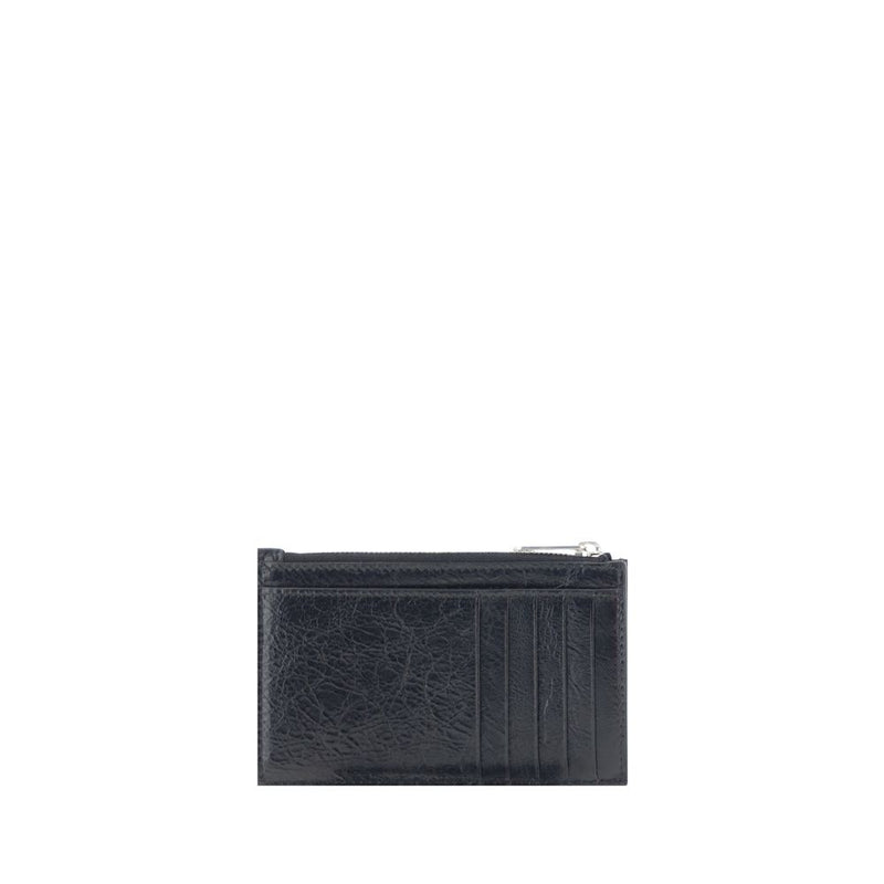 Balenciaga Black Lambskin Ovis Aries Wallet