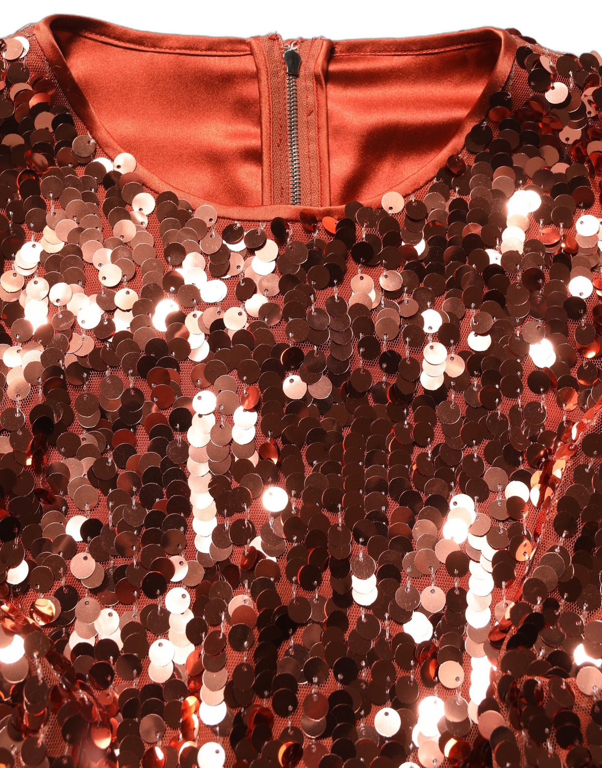 Dolce & Gabbana Red Sequined Long Sleeve Crop Blouse