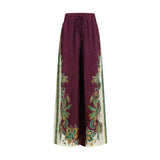 Alemais Ruthie Purple Viscose Casual Pants