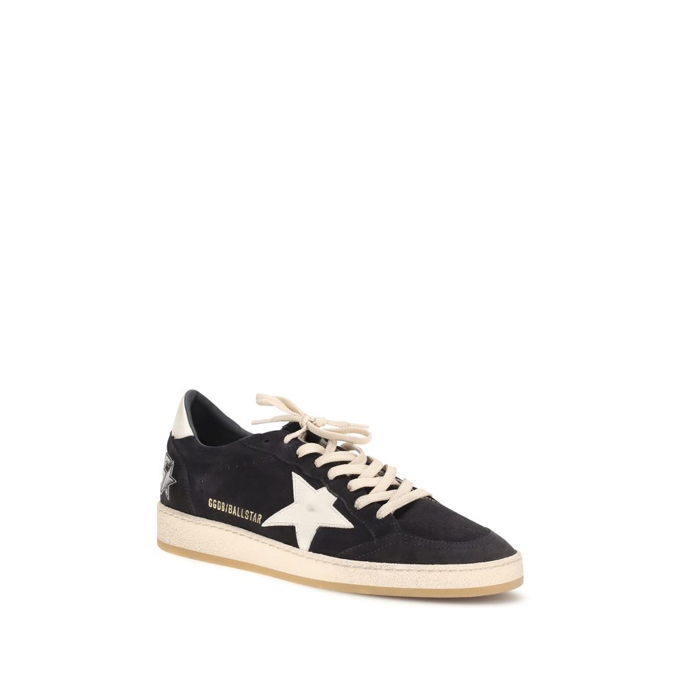 Baskets athlétiques Golden Goose en cuir de veau noir Bos Taurus