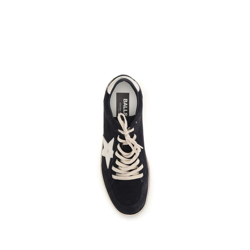 Golden Goose Black Calf Leather Bos Taurus Athletic Sneakers