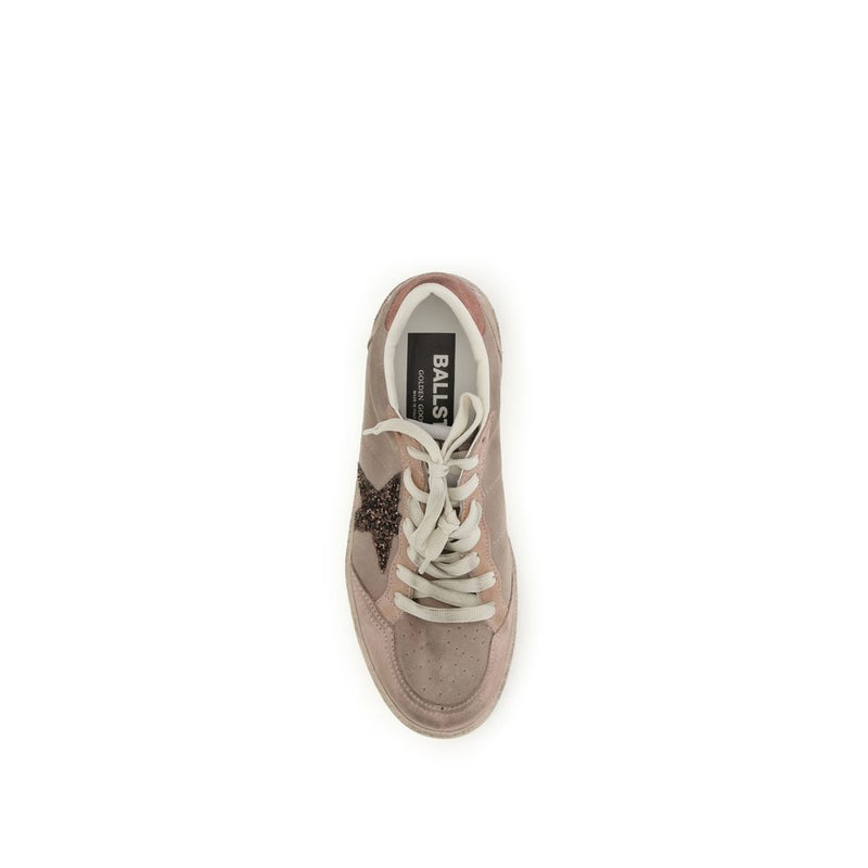 Golden Goose Beige Calf Leather Bos Taurus Low Top Sneakers