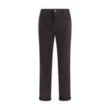 Brunello Cucinelli Brown Cotton Cropped Jeans for Men