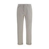 Brunello Cucinelli White Cotton Jeans Denim - Timeless Elegance