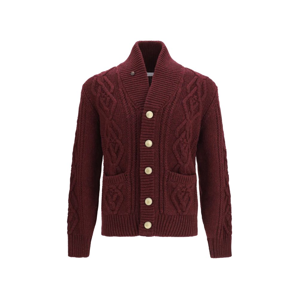 Brunello Cucinelli Bordeaux Cashmere Cardigan - IT52 | XL