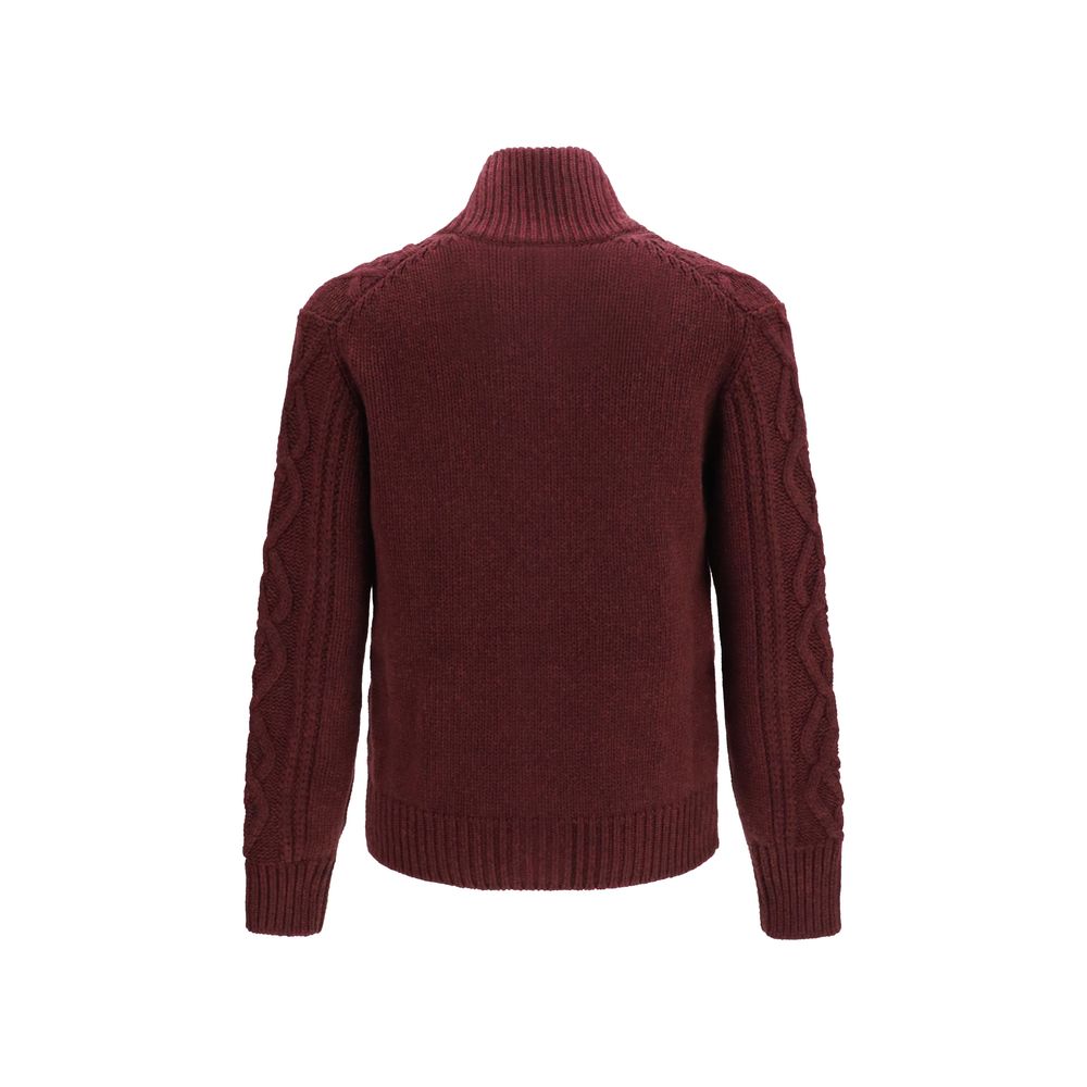 Brunello Cucinelli Bordeaux Cashmere Cardigan - IT52 | XL