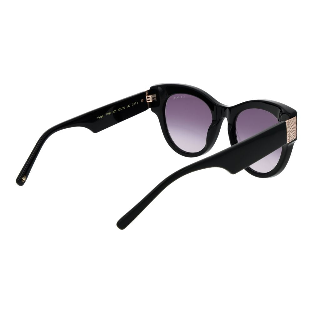 Ted Baker Black Acetate Cat Eye Sunglasses for Women