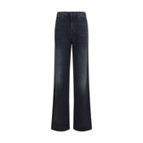 Gucci Black Cotton Straight-Leg Jeans for Women