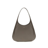 Khaite Gray Calf Leather Bos Taurus Handbag - Joan Hobo