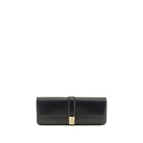 Khaite Black Calf Leather Bos Taurus Clutch Bag