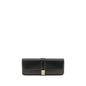 Khaite Black Calf Leather Bos Taurus Clutch Bag