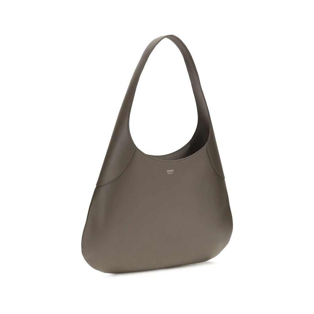 Khaite Gray Calf Leather Bos Taurus Handbag - Joan Hobo