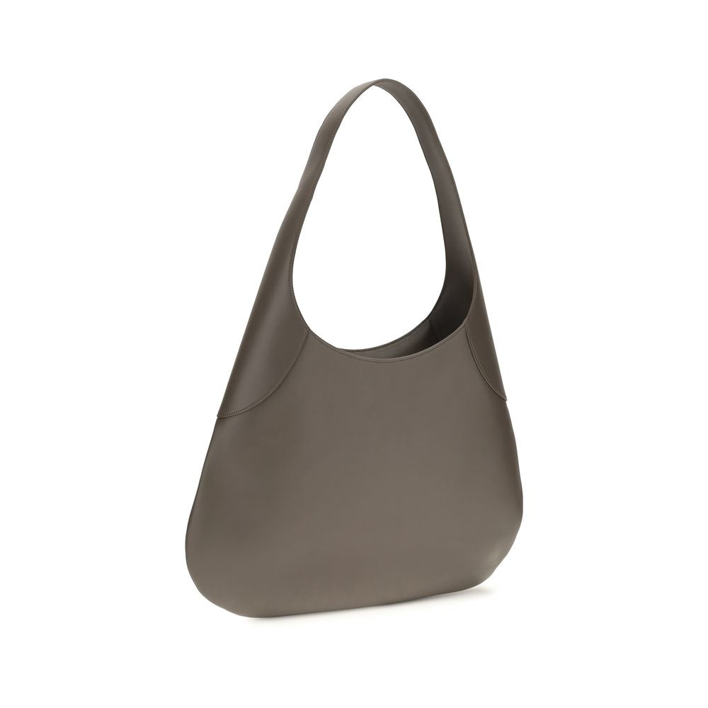 Khaite Gray Calf Leather Bos Taurus Handbag - Joan Hobo