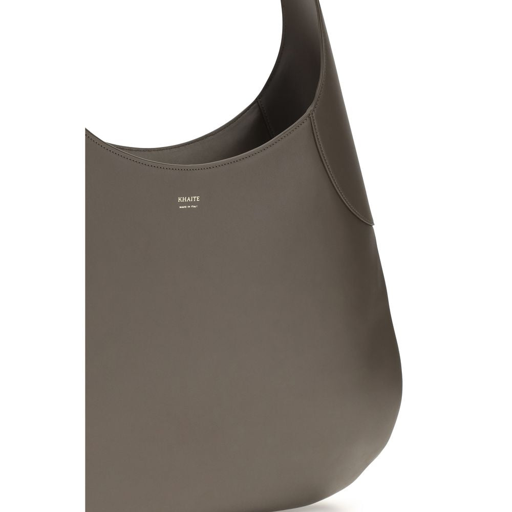 Khaite Gray Calf Leather Bos Taurus Handbag - Joan Hobo