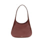 Khaite Bordeaux Calf Leather Bos Taurus Shoulder Bag