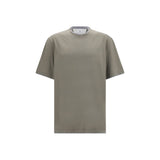 Brunello Cucinelli Bicolor Cotton T-Shirt pour Homme