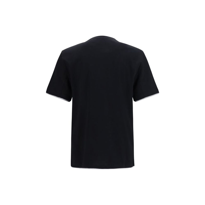 Brunello Cucinelli Black Cotton T-Shirt - Elegant and Versatile