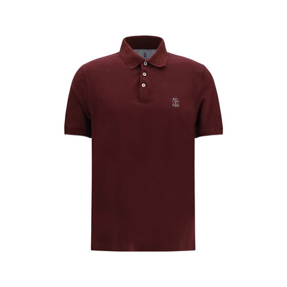 Brunello Cucinelli Bordeaux Cotton Shirt