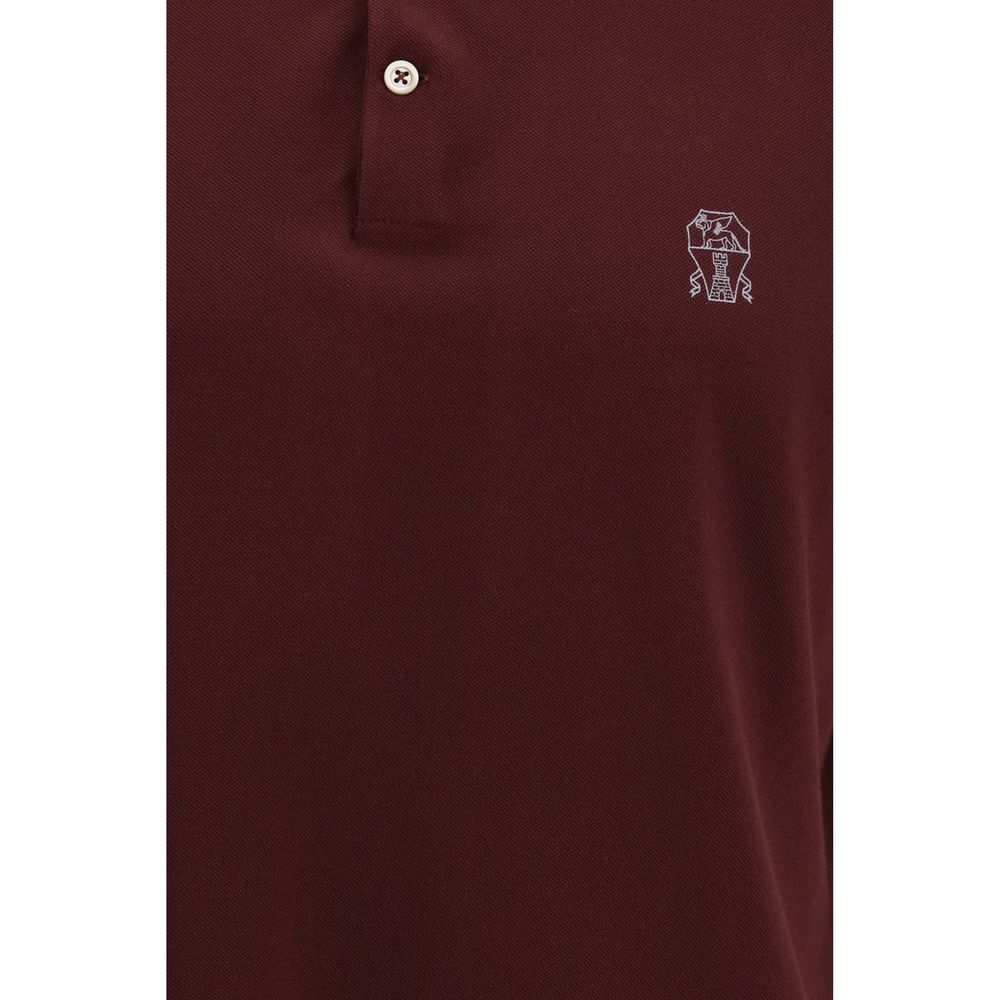 Brunello Cucinelli Bordeaux Cotton Shirt - Refined Elegance