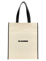 Jil Sander Bicolor Jute Tote Bag - Elegant and Versatile