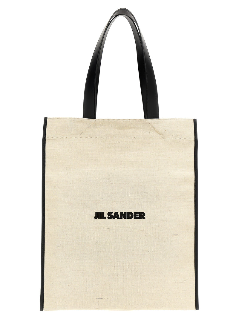 Jil Sander Bicolor Jute Tote Bag - Elegant and Versatile