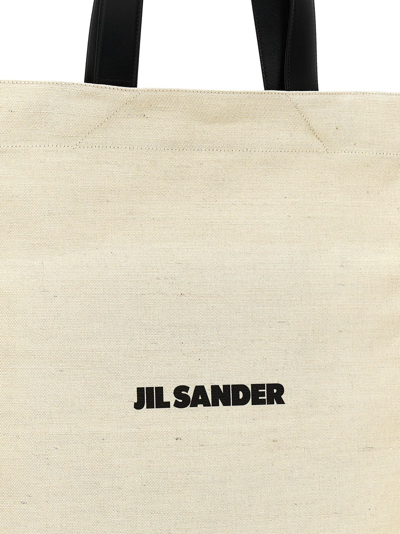 Jil Sander Bicolor Jute Tote Bag - Elegant and Versatile