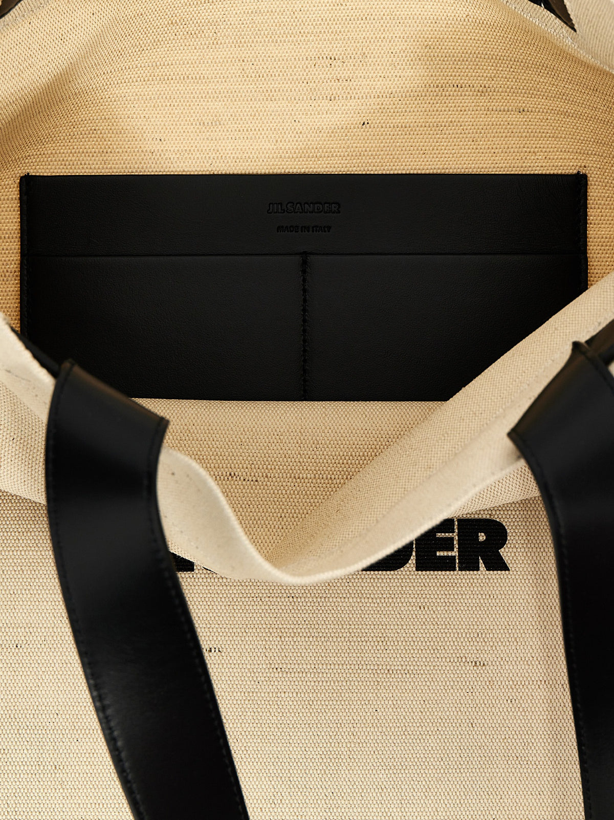 Jil Sander Bicolor Jute Tote Bag - Elegant and Versatile