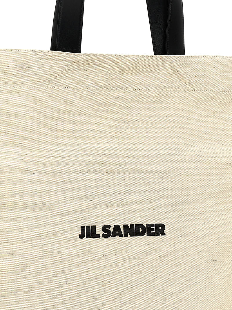 Jil Sander Bicolor Cotton Tote Bag - Effortless Style