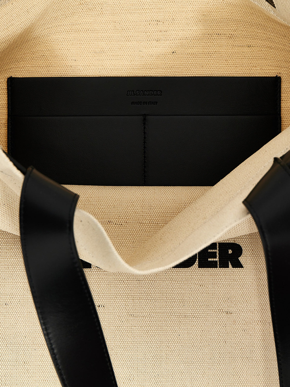 Jil Sander Bicolor Cotton Tote Bag - Effortless Style