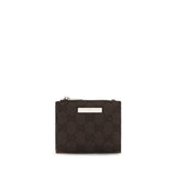 Gucci Black Polyester Wallet with Iconic Plaque