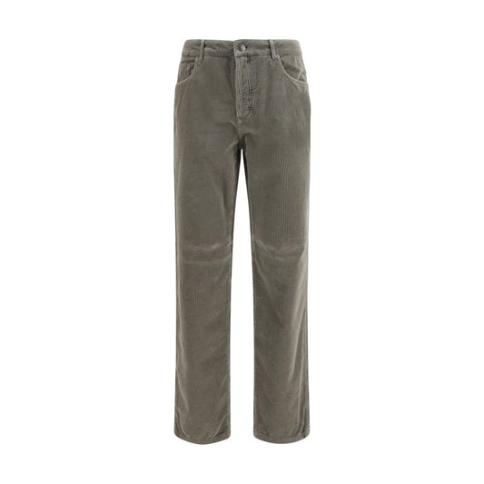Brunello Cucinelli Bicolor Cotton Casual Pants for Men