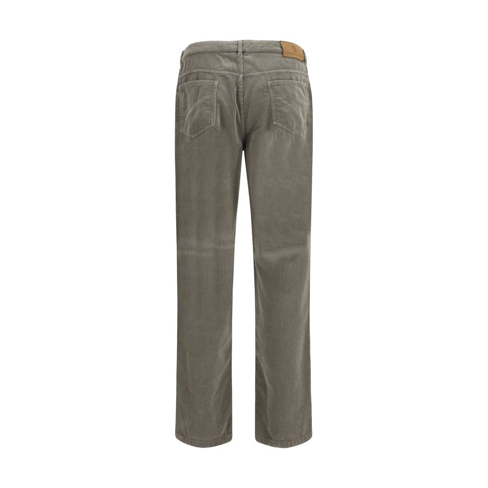Brunello Cucinelli Bicolor Cotton Casual Pants - Élégance Contemporaine
